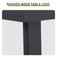 thumbnail image 6 of IVV Narrow Console Table for Entryway, Living Room, Hallway - 35.8" Pine Wood Farmhouse Foyer Table (Black), 6 of 10