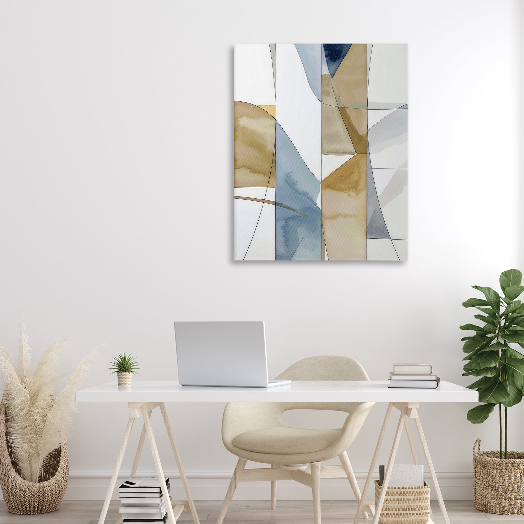 Stupell Industries Geographic Abstract Sections Canvas Wall Art, design by Alonza Saunders
