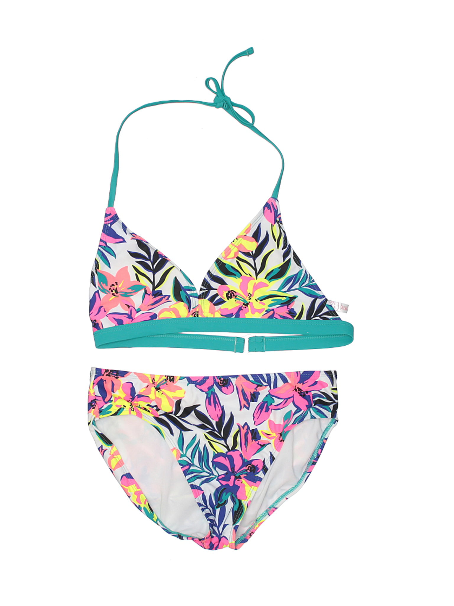 SO - Pre-Owned SO Girl's Size 16 Two Piece Swimsuit - Walmart.com ...