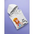 thumbnail image 3 of Woman And Kitten Best Friends Hoodie Women -SPIdeals Designs, Female Small, 3 of 4