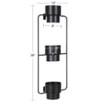 thumbnail image 2 of Kate and Laurel Ascher Wall Mounted Planter, Black 13x9x36, 2 of 8