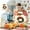 Multicolor #27, variant on Christmas Apron Fouling Workwear Parent Child Fine Linen Printed Apron Women's Kitchen Surround Fabric Christmas Decoration