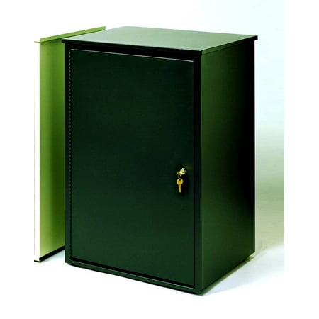 Firesafe Steel Security Receptacle in Olive Green Finish (Coffee Black)