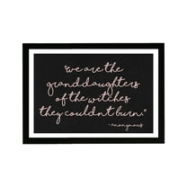 Wynwood Studio Typography and Quotes Framed Wall Art Prints 'Granddaughters' Funny Quotes and Sayings Home Décor - Black, Pink, 19" x 13"