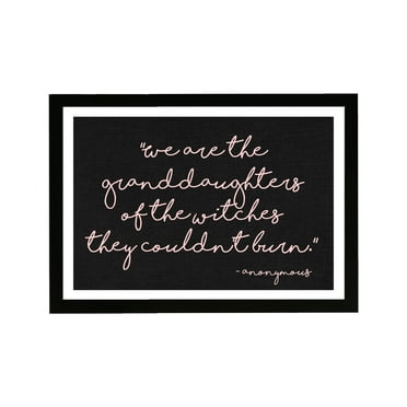Wynwood Studio Typography and Quotes Framed Wall Art Prints 'Granddaughters' Funny Quotes and Sayings Home Décor - Black, Pink, 19" x 13"