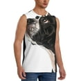 thumbnail image 2 of Fotbe Black And White Boston Terrier Men's Camiseta sin Mangas Estampada para Hombres, Playera Casual para Gimnasio, Entrenamiento, Playa-XX-Large, 2 of 7
