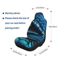 thumbnail image 2 of Goofa Blue Viper Snake Closeup Face Printed Car Seat Covers, Automotive Seat Covers for Cars Trucks and SUVs, Quick Setup Universal Fit Elastic Seat Covers-1, 2 of 6