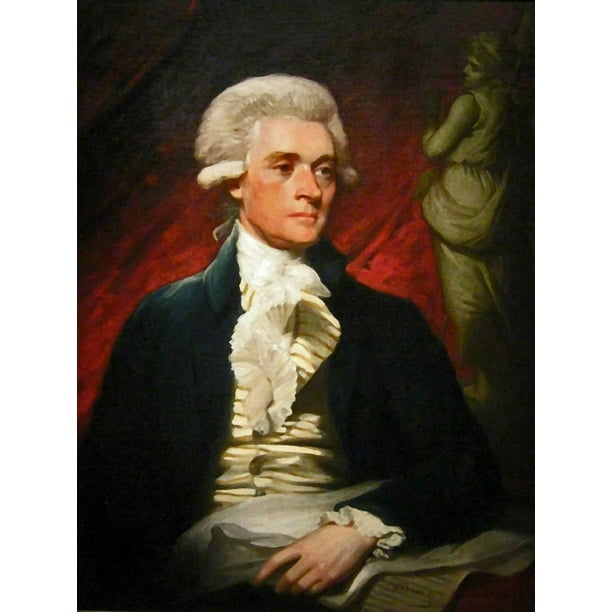 Thomas Jefferson CANVAS OR FINE PRINT WALL ART Walmart Thomas jefferson canvas or fine print wall art walmart