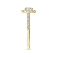 thumbnail image 3 of ANGARA Natural Diamond Halo Ring with Accents in 14K Yellow Gold for Women (Size-5.2mm| Color-I-J| Clarity-I1-I2) | April Birthstone, Anniversary, Jewelry Gift for Women | Natural Diamond Ring, 3 of 9