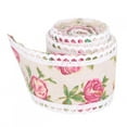 thumbnail image 3 of Flower Stretch, Rose Pattern Anniversary Burlap Roll Flower Ribbon, For Wedding DIY Handmade, 3 of 8
