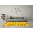 thumbnail image 3 of Ahgly Company Indoor Rectangle Abstract Yellow Modern Area Rugs, 8' x 10', 3 of 4