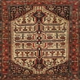 thumbnail image 1 of Ahgly Company Indoor Square Traditional Saffron Red Persian Area Rugs, 8' Square, 1 of 6