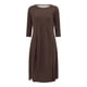thumbnail image 2 of Vestido informal liso de mujer con cuello redondo, manga larga y largo hasta la pantorrilla - Corte holgado, material resistente, para uso diario/ocasionales, tallas M-XXXL, 2 of 4