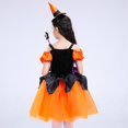 thumbnail image 3 of Disfraz de bruja para niñas, disfraz de araña para niños, disfraz de Halloween, 3 of 5