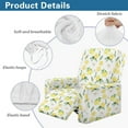 thumbnail image 5 of Xoenoiee Lemon Flower Leaves Pattern Recliner Slipcovers for Living Room, 4 Pieces Stretch Jacquard Recliner Chair Cover Soft Fitted Recliner Protector with Elastic Bottom for Kids, Pets, 5 of 7
