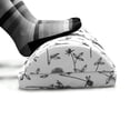 thumbnail image 5 of Floral Foot Rest, Pencil Drawn Inspired Print of Plants and Leaves on a Plain Back, Non-Slip Backing Adjustable Ergonomic Memory Foam Leg Support for Office, Charcoal Grey White, by Ambesonne, 5 of 5
