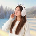 thumbnail image 4 of Ear Muffs Warm Winter Ear Protection Anti-Freeze Windproof Foldable Ear Covers Plush, 4 of 9