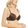 thumbnail image 4 of Wingslove Women's Push up Bra Underwire Seamless Comfort Lightly Padded Plunge T-Shirt Bra, Chocolate 36D, 4 of 6