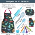 thumbnail image 2 of Gleamkid Complete Kids Cooking and Baking Set, 27 Pcs Aprons for Boys, Chef Hat, Mitt & Utensil to Dress up Chef Costume Career Role Play for 3-7 Years Boys, 2 of 8