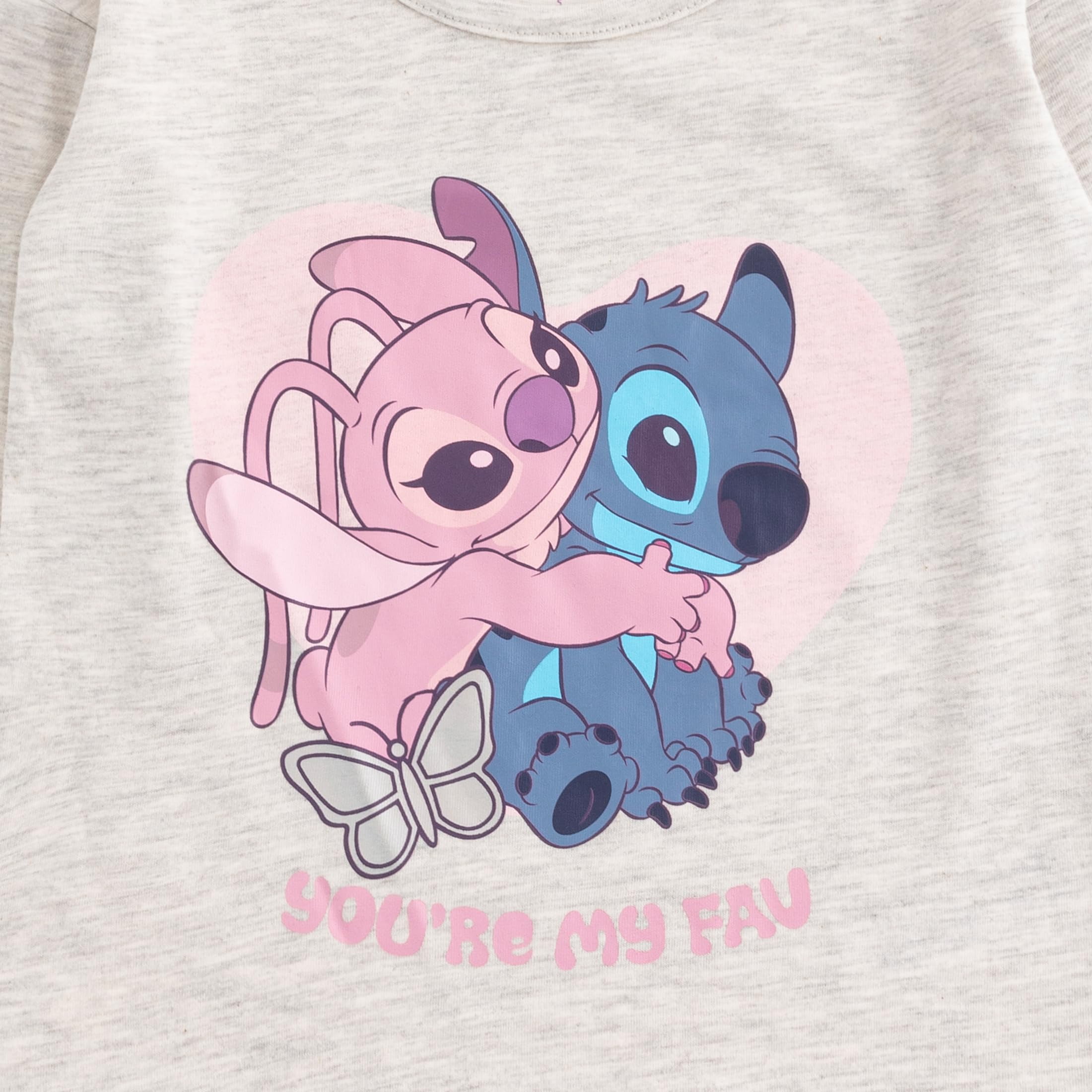 Disney Lilo & Stitch Long Sleeve Shirt, Hooded Vest, and Pants Set (Girls), 3 Piece Set, Sizes 4-12