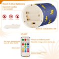 thumbnail image 4 of Lightning Pattern Flameless LED Candle Set with Remote, Battery Operated Color Changing Pillar Candles, Set of 2, 4 of 7