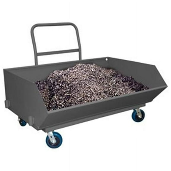 Durham HT-LP-4857-95 21 in. Hopper Truck, Gray - 2000 lbs