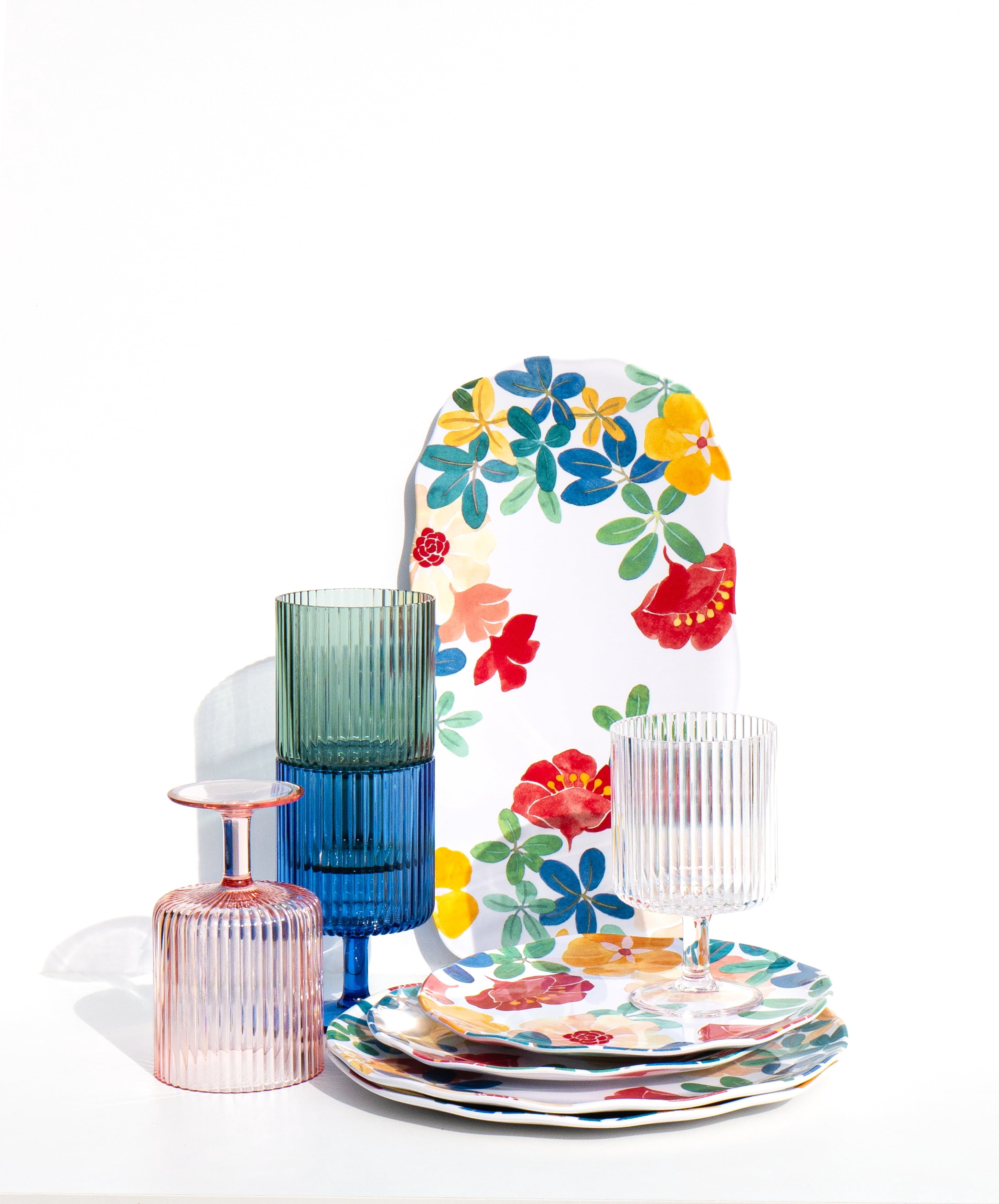 Audrey Melamine Floral Cereal Bowl - 6" - Set of 6