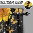 thumbnail image 5 of Farmhouse Country Curtains 24 Inch - 3 Panel Bohemian Floral Set with Vintage Rustic Design, Kitchen Window Drapes, 5 of 6