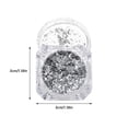 thumbnail image 3 of Gold & Silver Foil Flakes, Cb02 Silver - 3D Gold & Silver Nail Foil Glitters, Sequins Dust for Acrylic Nail Decoration, Nail Powder Easter Mother'S Day Nail, 3 of 9