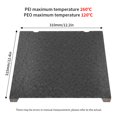 thumbnail image 2 of ZOUSSIQI Double-Sided Build Plate, PEO Diamond Texture + PEI Spray Texture Spring Steel 315x310mm Without Soft Magnetic Base, Hot Bed Platform for Max/K1 3D Printer CA919-29335, 2 of 9