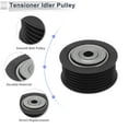 thumbnail image 4 of Unique Bargains Drive Belt Idler Pulley for Mitsubishi Outlander 2012-2020 Serpentine Tensioner Pulley Idler No.1345A065/1341A042 Steel Black 1 Pcs, 4 of 6