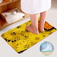 thumbnail image 4 of GZHJMY Bathroom Mat set of 3， Butterfly with Flowers 3 Pieces Bath Mats Set for Bathroom, Vintage Style Non-Slip Washable Cover Floor Rug Decorations for Kitchen Bathroom Bedroom, 4 of 6