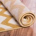 thumbnail image 4 of Well Woven Sydney Eli Chevron Black Modern Geometric Lines Zig Zag 2'7" x 4'2" Oval Rug, 4 of 11