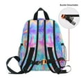 thumbnail image 5 of FORMRS School Backpack with Front Zippered Pocket 12" Student Travel Daypack, Neon Starfish Pattern, 5 of 6