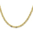 thumbnail image 2 of Solid Gold 14K 4.9mm Tri-color Pav Valentino with Lobster Lock Chain - 20", 2 of 8