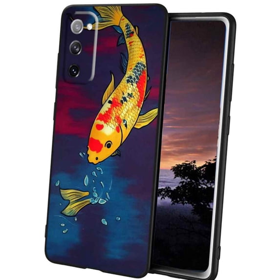 Compatible with Samsung Galaxy S20 Phone Case, Koi-Fish-40 Case Silicone Protective for Teen Girl Boy Case for Samsung Galaxy S20