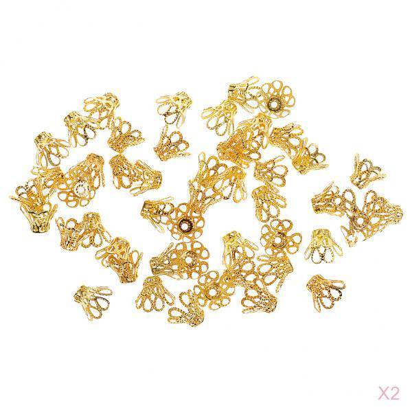 GUOOL 100 Pcs Perles en Filigrane pour Fabrication de Bijoux