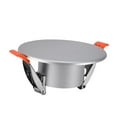 thumbnail image 3 of Tnarru Ceiling Hole Cover Plate Decorative Panel Home Improvement Compact Round with Buckle Recessed Light Trim for Ceiling Openings silver, 3 of 7