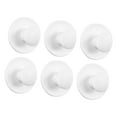 thumbnail image 3 of DOLITY 6 Pcs Boutons de Cabinet Auto-Adhésifs Ronds pour Tiroirs de Salle de Bain Commode Blanc, 3 of 9