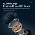thumbnail image 3 of BlitzWolf BW-FPE2 TWS Earphone bluetooth Earbuds 13mm Large Drivers AAC HiFi Sound 20h Long Endurance Half-in-ear Headphone with Mic - Black, 3 of 9