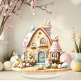 thumbnail image 3 of Moocorvic Easter Bunny Acrylic Castle Table Centerpiece Tabletop Decorations for Birthday Baby Shower Princess Party, 3 of 6