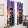 thumbnail image 3 of Enchanted Forest Cottage 2 Panels Blackout Curtains for Bedroom Living Room Drapes Kitchen Room Window Blackout Curtain Grommet, 3 of 6