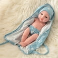 thumbnail image 2 of A Realistic Baby Doll Boy With Light Blue Robe Soft Body Toy, 2 of 7