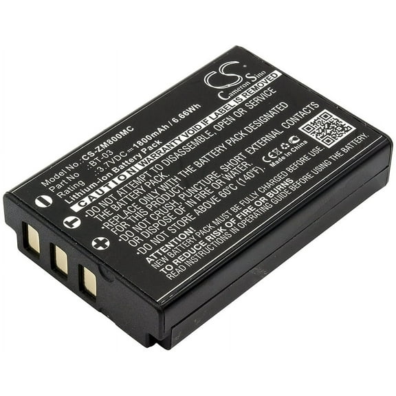 1800mAh BT-03 Battery for Zoom Q8 Recorder