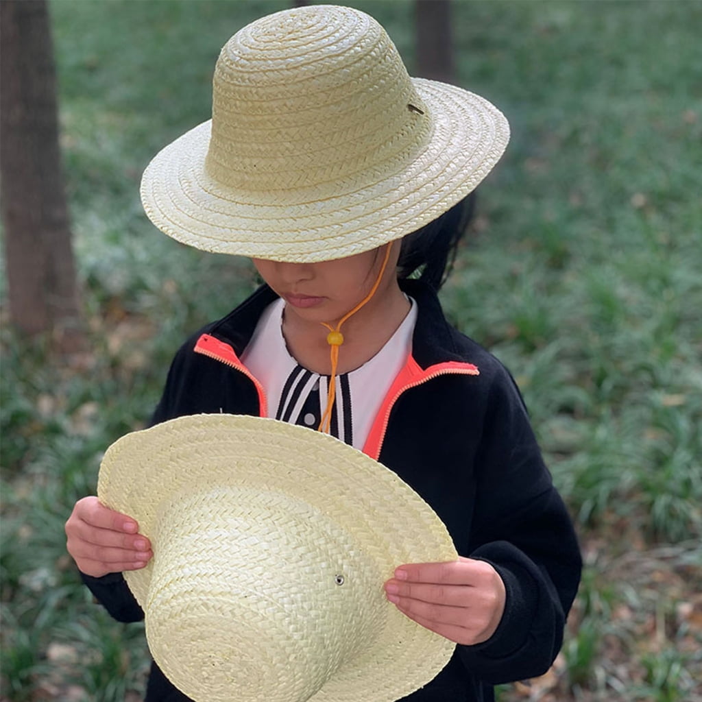 lanema Child Outdoor Beach Hat Sun Protective Wheat Straw  display picture 3