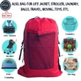 thumbnail image 5 of Tent Bag. For Inflatable Mattress, Flip, Bleacher, Booster Seat, Dog Bed, Moving 24”x14” RED, 5 of 8