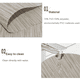 thumbnail image 3 of Manteles individuales en forma de cuña con centro de mesa, manteles redondos, lavables, juego de 7 manteles individuales para mesa de comedor, 3 of 5