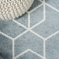 thumbnail image 4 of JONATHAN Y SUPERSOFT 3 x 5 Area Rug, Tumbling Blocks Modern Geometric - Light Blue/White, SEU101C-3, 4 of 10