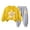 Yellow, variant on ZIXKCGDSE Girls 2 Piece Outfits Flower Print Crewneck Sweatshirt and Jogger Pants Casual Set Size 3-4 Years