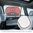 thumbnail image 4 of Yuyamidu Ladybug Car Sunshade Adorable Car Window Shades 2 PCS Universal Rear Side Window Sunshade for Sedan Truck SUV Auto Interior Accessories, Red, 4 of 7